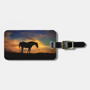 Horse and Pond Luggage Tag