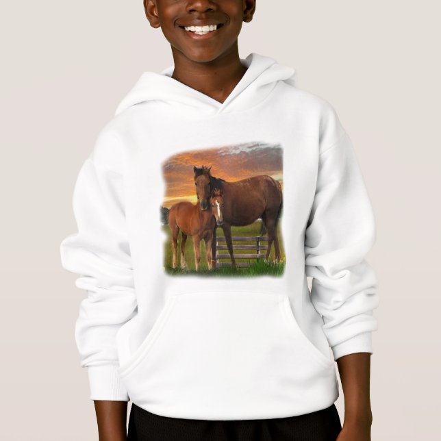 Horse and pony hoodie (Front)