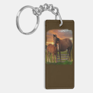 Horse and pony keychain