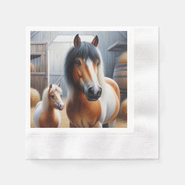 Horse and Pony Napkins (Front)