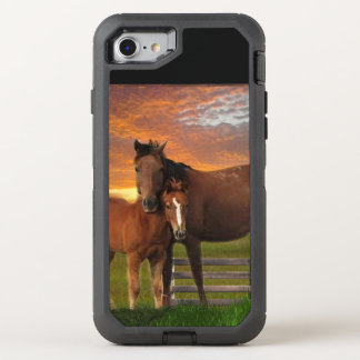 Horse and pony OtterBox defender iPhone SE/8/7 case