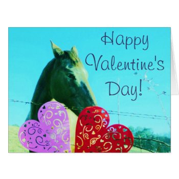 Horse And Red & Pink Hearts by Say_i_love_you at Zazzle