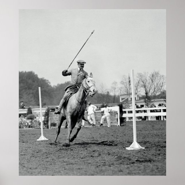Horse and Rider at Show 1911 Poster (Front)