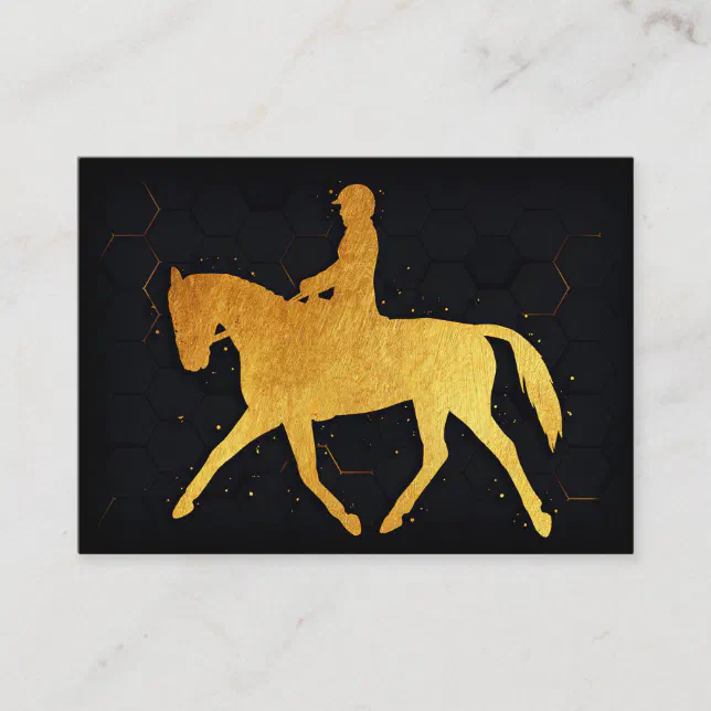 Horse And Rider Business Card | Zazzle