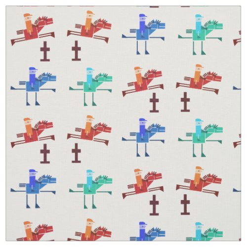 Horse and rider fabric