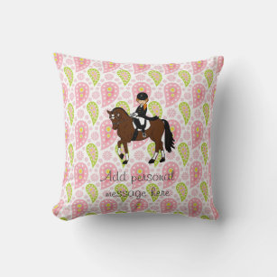 Horse and Rider Gifts, Personalized Throw Pillow