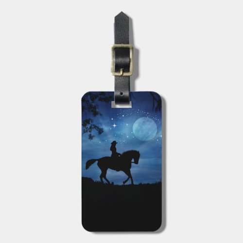 Horse and Rider Luggage Tag