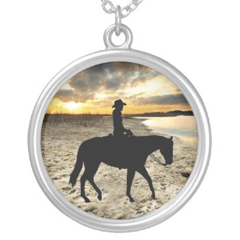 Horse And Rider Necklace by horsesense at Zazzle