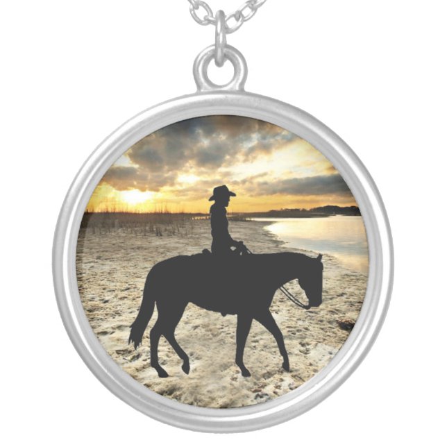 Horse and Rider Necklace (Front)