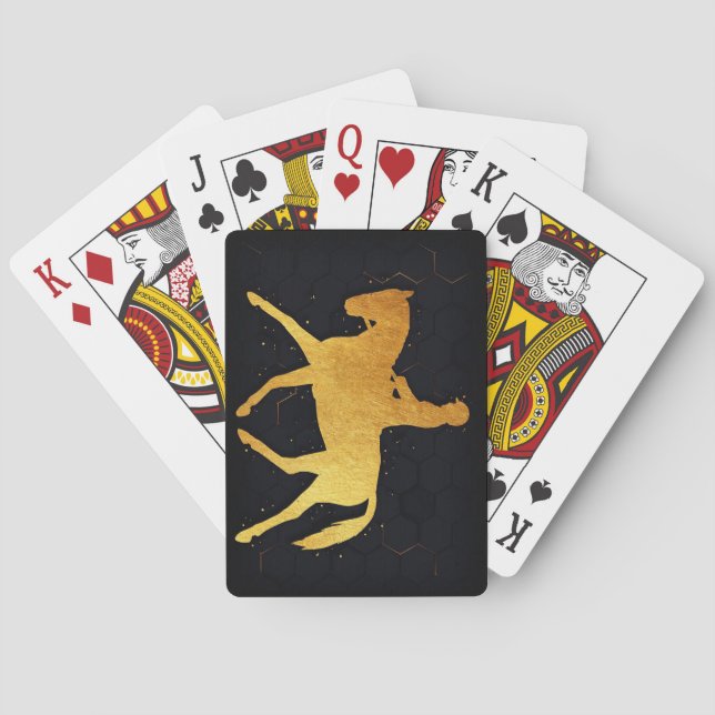 Horse And Rider Poker Cards (Back)
