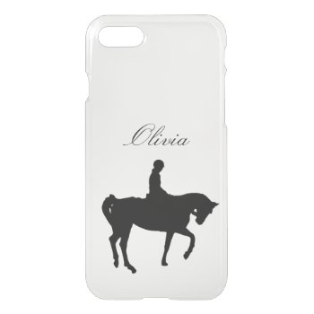 Horse And Rider Silhouette Iphone Se/8/7 Case by hildurbjorg at Zazzle