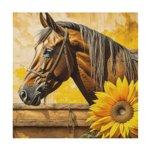 Horse and Sunflower Beautiful AI Art