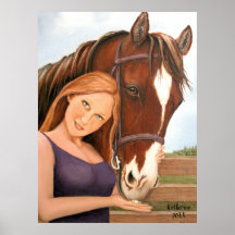 Horse and Woman Best Friends