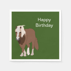 Horse Animal Birthday Party Napkins