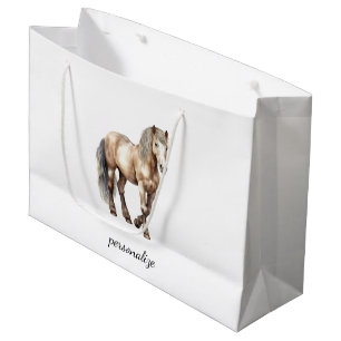 Horse Animal Farm Wedding Large Gift Bag