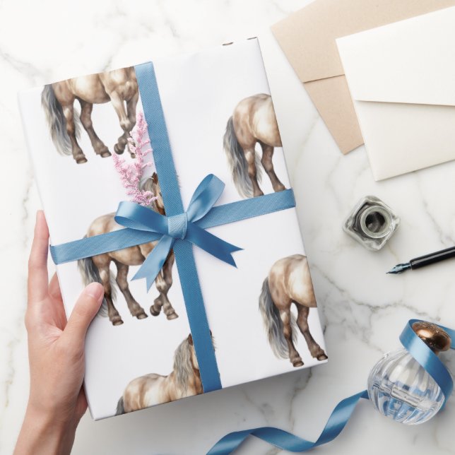 Horse Animal Farm Wedding  Wrapping Paper (Gifting)