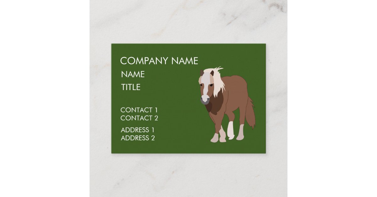 Horse Animal Horse Rider Horse Trainer Business Card | Zazzle