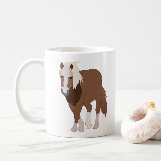 Horse Animal Horse Rider Horse Trainer Horse Lover Coffee Mug (With Donut)