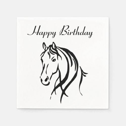 Horse Animal Theme Party Paper Napkins