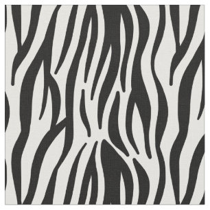 Horse Animal zebra pattern black and white Camo Fabric