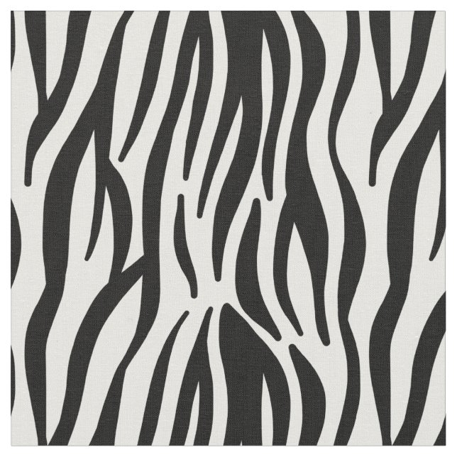 Horse Animal zebra pattern black and white Camo Fabric (Close Up)