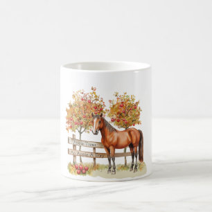 Horse Apple Trees Coffee Mug
