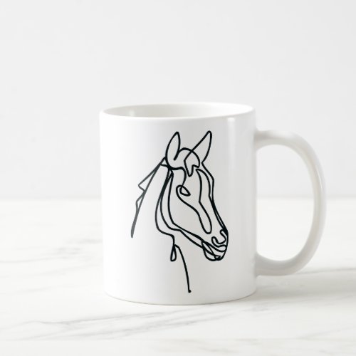 Horse art coffee mug