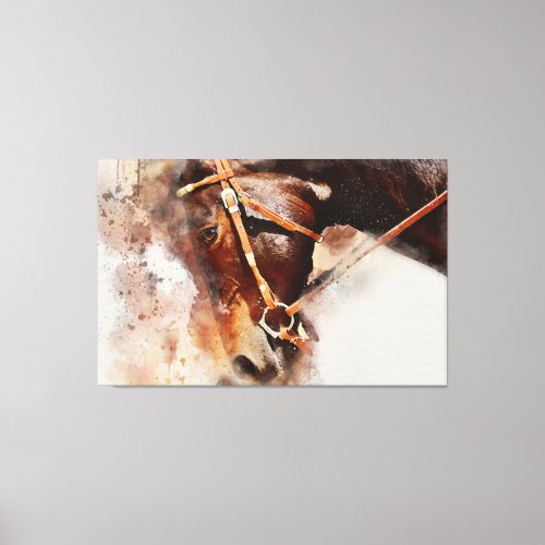 Horse Art Large Canvas Print