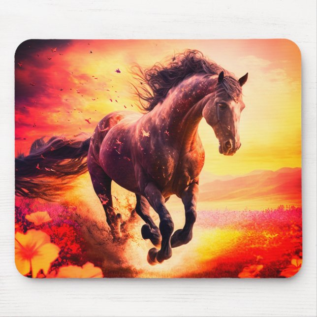 Horse Art Mouse Pad (Front)