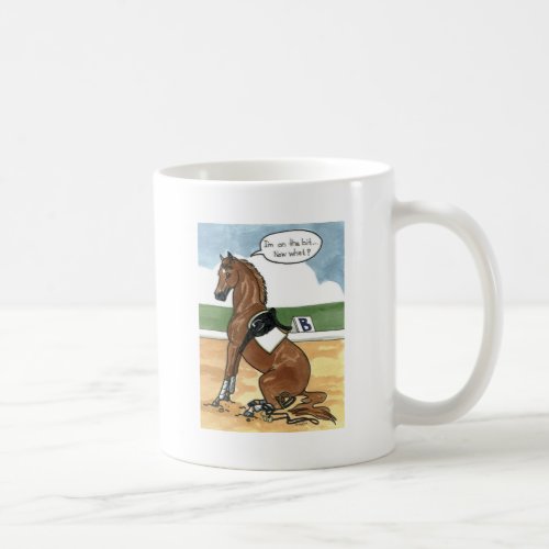 Horse art ON THE BIT now what Coffee Mug