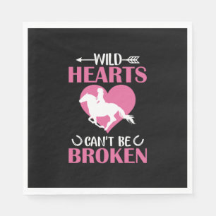 Horse Art Wild Hearts Can't Be Broken Napkins