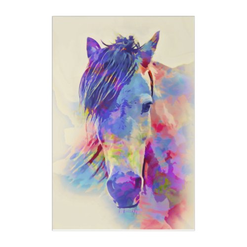 Horse Artwork Nature Acrylic Print