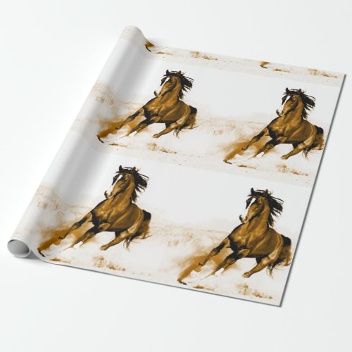 Horse Artwork Wrapping Paper