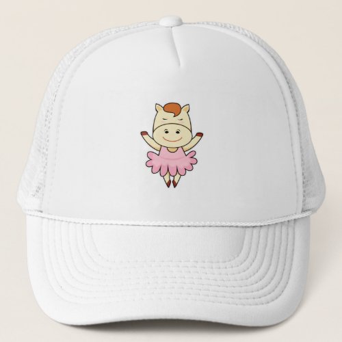 Horse as Ballerina in Ballet Trucker Hat