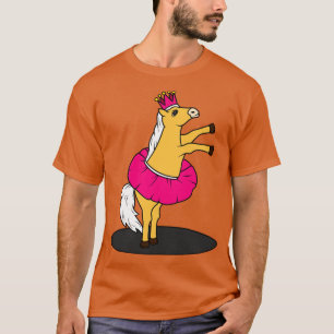 Horse as Ballerina with Skirt T-Shirt