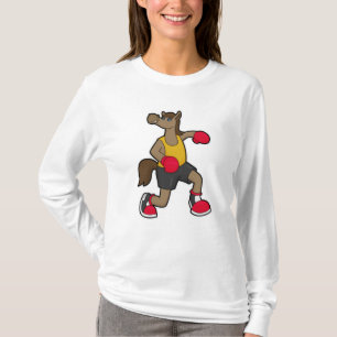 Horse as Boxer with Boxing gloves T-Shirt