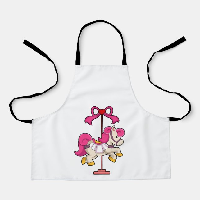 Horse as Carousel horse.PNG Apron (Front)