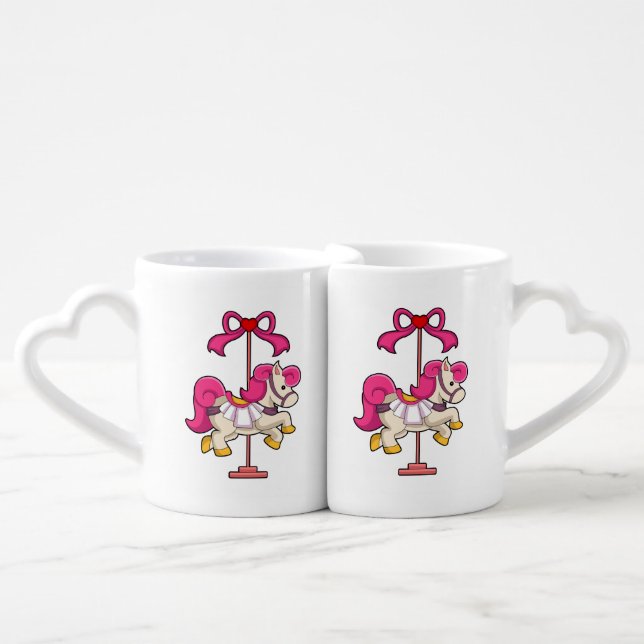 Horse as Carousel horse.PNG Coffee Mug Set (Front Nesting)