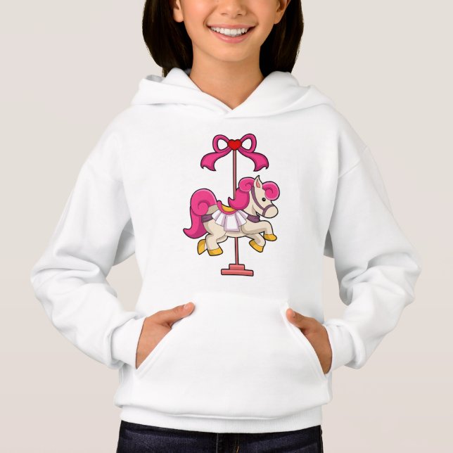 Horse as Carousel horse.PNG Hoodie (Front)