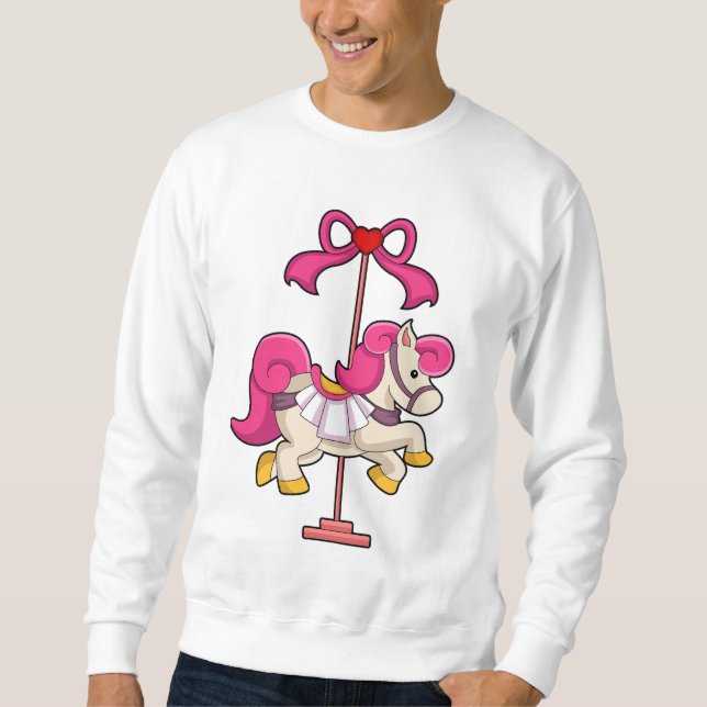 Horse as Carousel horse.PNG Sweatshirt (Front)