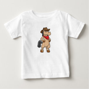 Horse as Cowboy Baby T-Shirt