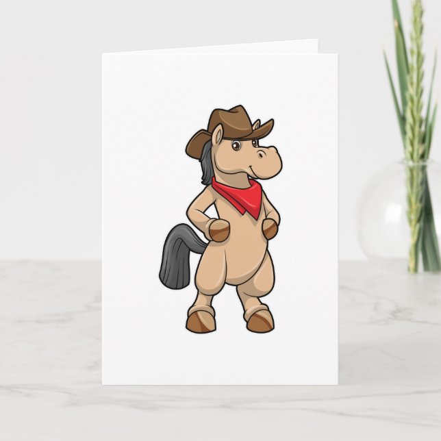 Horse as Cowboy Card (Front)