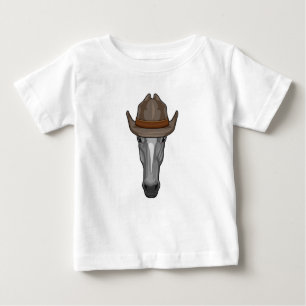 Horse as Cowboy with Hat Baby T-Shirt
