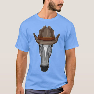 Horse as Cowboy with Hat T-Shirt