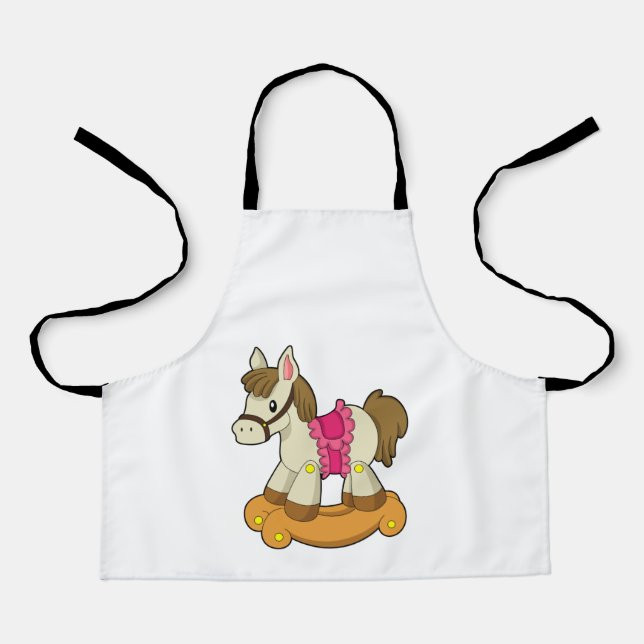 Horse as Rocking horse.PNG Apron (Front)