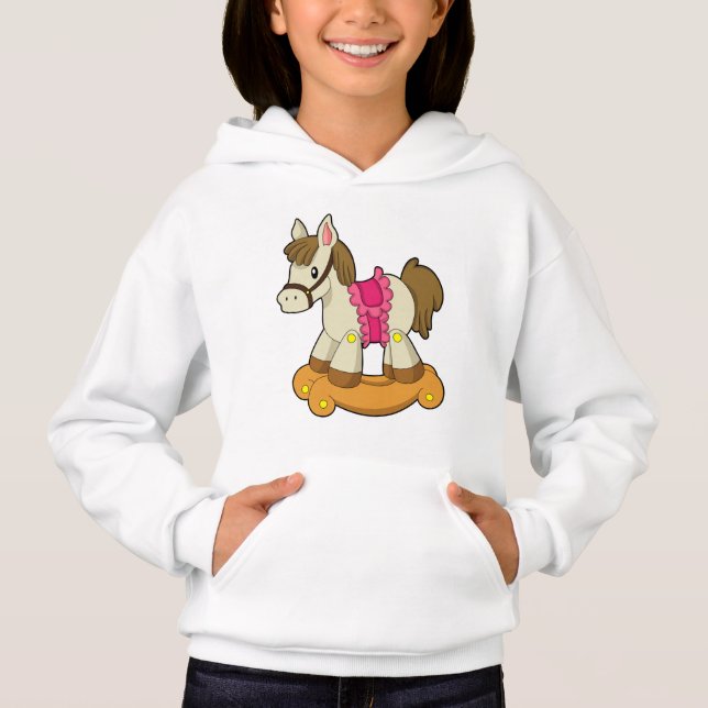 Horse as Rocking horse.PNG Hoodie (Front)
