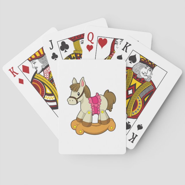 Horse as Rocking horse.PNG Poker Cards (Back)
