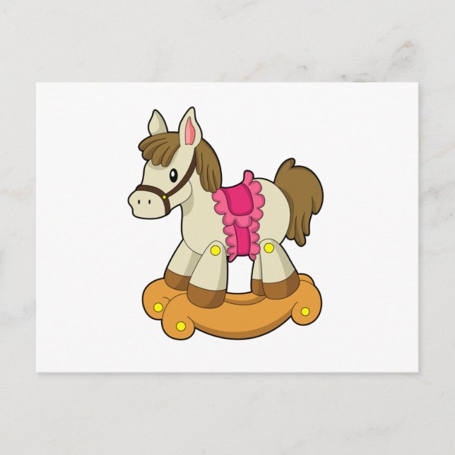 Horse as Rocking horse.PNG Postcard (Front)