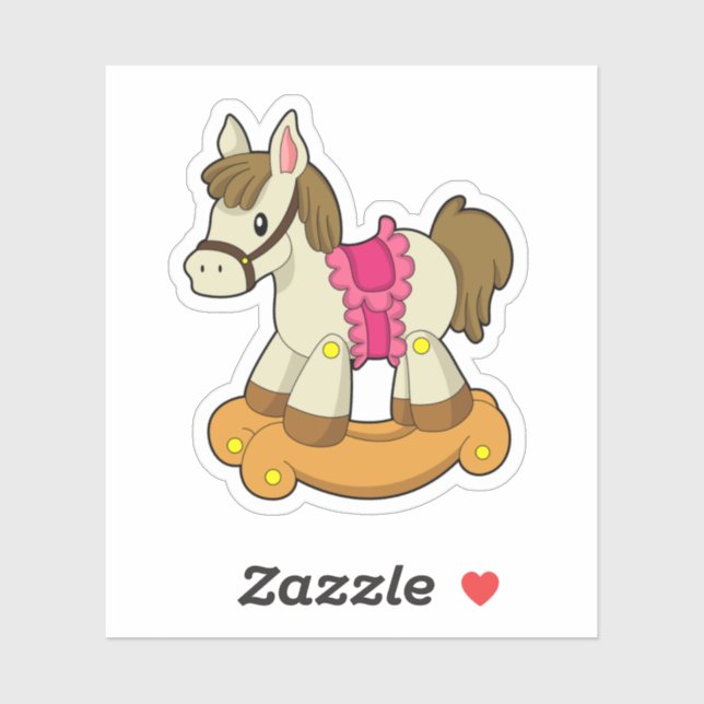 Horse as Rocking horse.PNG Sticker (Sheet)