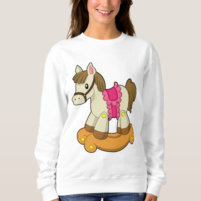 Horse as Rocking horse.PNG Sweatshirt (Front)